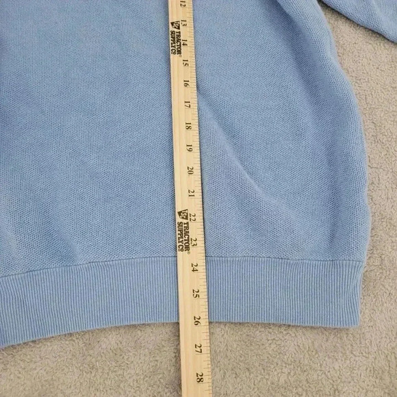 Southern Tide Men's M The Skipjack Light Half-Zip Mock Neck Polo Sweater 29PT - Picture 3 of 9